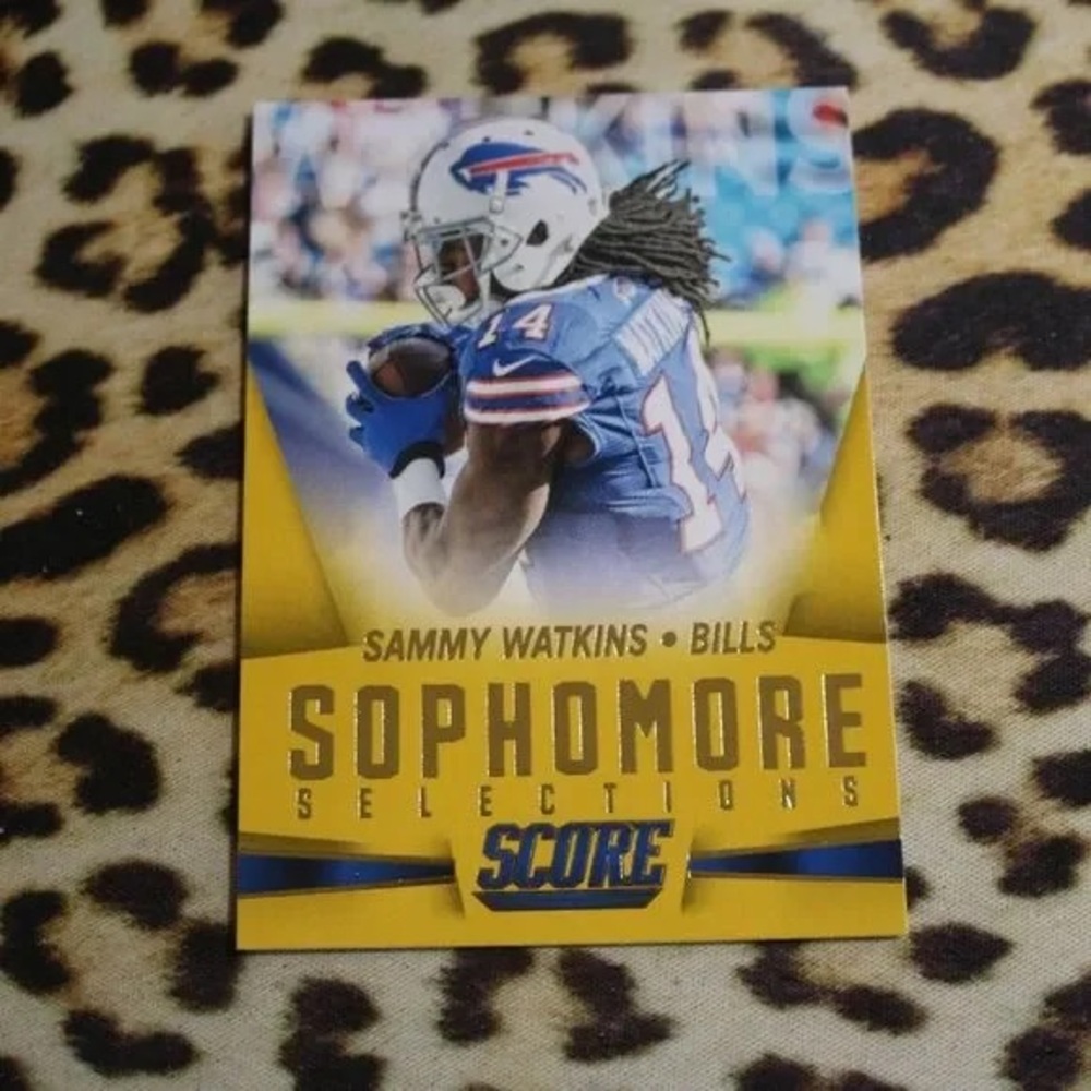 NFL Score Trading Card - Blue, White, Gold